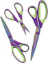Sullivans Titanium Coated, Set of 3 Scissors Set, Purple