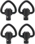 Aoderda QD Sling Swivel Mount, Tactial Qd Quick Detach/Release 1" Loop Heavy Duty Push Button Swivels,4 Pack