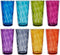 US Acrylic Optix 20-ounce Plastic Tumblers | set of 8 in Jewel Tone Colors