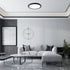 LED Flush Mount Ceiling Light Fixture, Daylight White 5000K, 9 Inch 18W, 1800 LM, Black Modern Ceiling Lamp, Flat Round Ceiling Lighting for Bedroom Closet Stairwell Hallway Kitchen