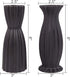 Flower Vase Set of 2, AUUM Black Floral Vases for Decor 8 Inch Ceramic Vase Idea Gift Vase for Table, Centerpieces, Living Room, Office