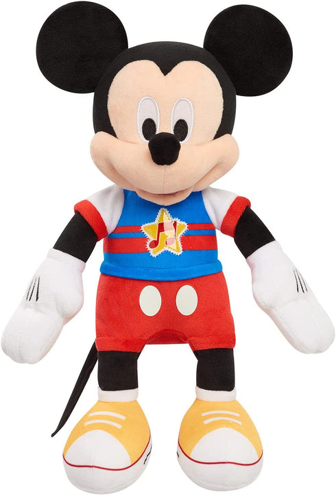 Disney Junior Mickey Mouse Funhouse Singing Fun Mickey Mouse 13 Inch Lights and Sounds Feature Plush, Sings The Wiggle Giggle Song, by Just Play