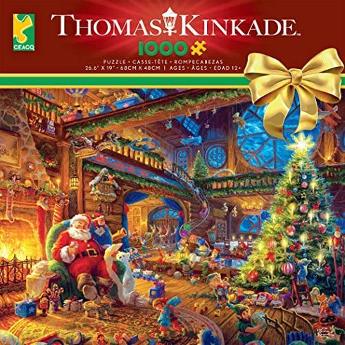 Ceaco Thomas Kinkade -Santa's Workshop Puzzle - 1000 Pieces