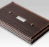 Amerelle Georgian Double Duplex Cast Metal Wallplate in Aged Bronze