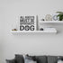 SUMGAR Black and White Wall Art Dorm Bedroom Inspirational Quotes Canvas Paintings Grey Dog Funny Sayings Pictures Animal Framed Artwork Prints Puppy Gifts Front Door Decor,12x12 inch