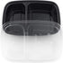 Meal Prep Container 2 Compartment 30 pack, Meal Prep Tupperware Sets with Lids, Meal Prep Containers Reusable, Food Prep Containers, Divided Food Storage Containers, BPA-free, Freezer Meal Containers