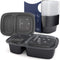 Meal Prep Container 2 Compartment 30 pack, Meal Prep Tupperware Sets with Lids, Meal Prep Containers Reusable, Food Prep Containers, Divided Food Storage Containers, BPA-free, Freezer Meal Containers