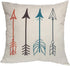 Feather Arrows Throw Pillow Case Inspirational Words Cushion Cover Home Decorative Square Pillowcases 18×18 Inch,4pack(Adventure Awaits,Dream Explore Discover, Ethnic Arrows, Feathers)