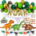 Dinosaur Party Decorations, Dinosaur Birthday Party Supplies for Boys Girls, Dino Party Decorations with Jurassic Park Themed, Godzilla T Rex Balloons, ROAR for Kids first, 2, 3, 4 year old (GOLD)