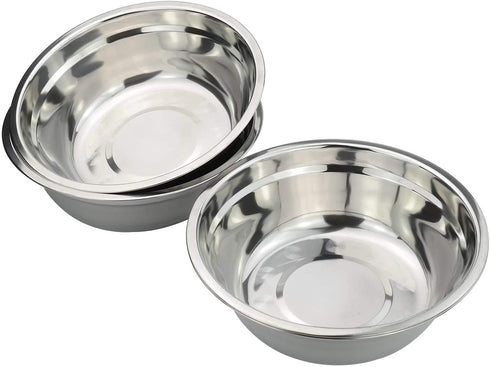 Callyne 4-Pack Stainless Steel Mixing Bowls, Metal Prep Bowls, F