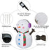 GOOSH 4 FT Christmas Inflatable Outdoor Cute Snowman, Blow Up Yard Decoration Clearance with LED Lights Built-in for Holiday/Party/Xmas/Yard/Garden
