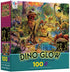 Ceaco - Dino Glow - Glow in The Dark - Dino Landscape -100 Piece Jigsaw Puzzle