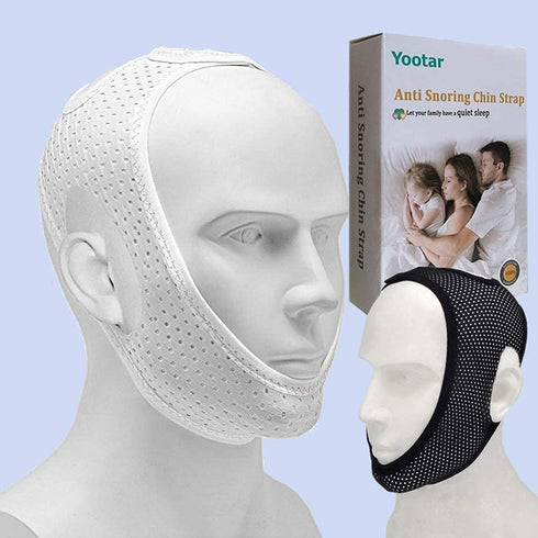 Snore Stopper Anti Snoring Devices Anti Snoring Chin Strap for Cpap Users, Breathable Snoring Solution(2 Pack)
