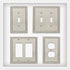 Franklin Brass W35059V-SN-C Classic Beaded Single Duplex Wall Plate/Switch Plate/Cover (3 Pack), Satin Nickel