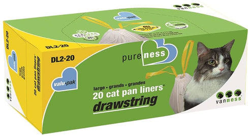 Van Ness Large Drawstring Valu-Pak Cat Pan Liners, 20 Count