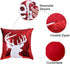 Coeufuedy Christmas Sequin Pillow Covers 18 x 18 Inch Reversible Red Sequins Pillow Case Sparkly Magic Mermaid Throw Decorative Pillowcase (Red-4 Pieces)