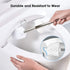 Toilet Brush and Holder, Toilet Bowl Brush with Stainless Steel Handle Durable Bristles Hidden Toilet Scrubber for Toilet Cleaning