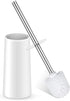 Toilet Brush and Holder, Toilet Bowl Brush with Stainless Steel Handle Durable Bristles Hidden Toilet Scrubber for Toilet Cleaning