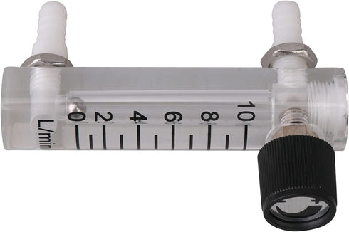 CNBTR LZQ-3 0-10 LPM Tube Type Acylic Flowmeter Gas 8mm Hose Fitting Oxygen Flowmeter Regulator Flow Meter
