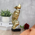 prosfalt Silence is Golden,Thinker Statue Abstract Art Figurine, Modern Home Resin Sculptures for Home Office Bookshelf Desktop Decor Accent, 11.2 Inches(Gold)