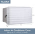 FILORA Indoor Air Conditioner Cover Window AC Units Covers for Inside 17 x 13 x 3 inches(L x H x D) White