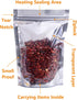 100PCS Candy Bags,Stand Up Aluminum Foil Bags,Smell Proof Bags,Reclosable Airtight Mylar Bags,Reusable Food Pouches Bags with Zip Lock,Sealable Treat Bags for Snacks Beans Coffee Dry Fruits (6.3X9.4")