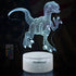 Dinosaur Night Lights for Kids Christmas Gift for Boys Birthday Dino Toy Raptor 3D Illusion Lamp Remote Control 16 Color Change