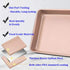 HYTK Small Cookie Sheets 11 X 9 Inch Set of 2 Mini Baking Tray Toaster Oven Replacement Pan Nonstick Thicken Brushed High Carbon Steel No Warp Magnetic Bakeware