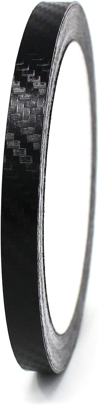 Vinyl Stripe Tape 751 Pinstriping Striping Sticker 33ft Car Motorcycle Bike RC Car Truck Boat Decal (Carbon Black, 0,236“)