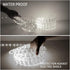 LED Rope Light 33 feet 300/LED can be Connected to 80m Flexible Transparent Waterproof Light with Indoor and Outdoor Decorative Lighting, Suitable for Bedroom, Garden, Terrace, Party (Daylight White)