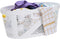 Mind Reader Laundry, White 40 Liter Clothes Basket