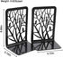 Book Ends, Bookends, Book Ends for Shelves, 3Pair Non Skid Metal Heavy Duty Bookend for Heavy Books, Book Divider Decorative Holder, Abstract Art Design Book Stopper Supports for Office, Home