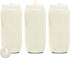 Hyoola 7 Day White Prayer Candles, 3 Pack - 6" Tall Pillar Candles for Religious, Memorial, Party Decor, Vigil and Emergency Use - Vegetable Oil Wax in Plastic Jar Container