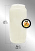 Hyoola 7 Day White Prayer Candles, 3 Pack - 6" Tall Pillar Candles for Religious, Memorial, Party Decor, Vigil and Emergency Use - Vegetable Oil Wax in Plastic Jar Container