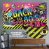 80's Party Decorations, Extra Large Fabric Back to The 80's Hip Hop Sign Party Banner Photo Booth Backdrop Background Wall Decorating Kit for 80's Party Supplies, 70.8 x 43.3 Inch