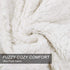 EMME Sherpa Fleece Blanket Reversible Warm Cozy Microfiber Soft Plush Throw Blanket, Fuzzy Blanket Ultra Luxurious Plush Blanket for Bed Couch Sofa Outdoor Travel (Navy, 50"x60")