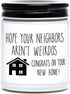 Housewarming Gifts for New Home, Housewarming Scented Candle, New House, Moving, New Homeowner Gift Idea (White)