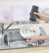 Wenko, Grey Easy Squeez-e Washing, Refillable Dish Liquid and Hand Soap Kitchen and Bathroom, Countertop Dispenser, 2.4 x 2.4 x 5.5 inches