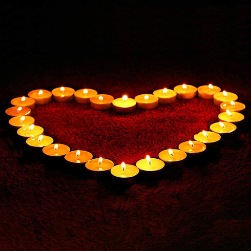 Unscented Tealight Candles Bulk Soy Tea Lite Candles Long Lasting Clean Burn Candles Set of 50