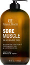 BOTANIC HEARTH Sore Muscle Massage Oil - with Arnica Montana Extract and Essential Oils - Warming and Relaxing - Soothes Tired Sore Muscles and Joint Pain, 8 fl oz