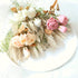 Artificial Dried Flowers Fake Silk Rose Flower Arrangements 2 Packs of Plastic Wheat Ears Bouquet Decor Home Decoration Centerpieces (Champagne)