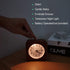 Reynoe 4 Inch Wooden Analog Alarm Clock Battery Operated Non-Ticking with Snooze Button,Night Light,Gentle Wake