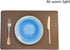 GabrielModu Placemat,Heat-Resistant Place Mats,Stain-Resistant Non-Slip and Isolated Washable Table Mat (4 pcs, Dark Brown-Coffee), Coffee Brown