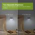 AUVON Rechargeable Mini Motion Sensor Night Light, Cool White LED Stick-On Closet Light with Dusk to Dawn Sensor, Adjustable Brightness for Wall, Stairs, Cabinet, Hallway (2 Pack)