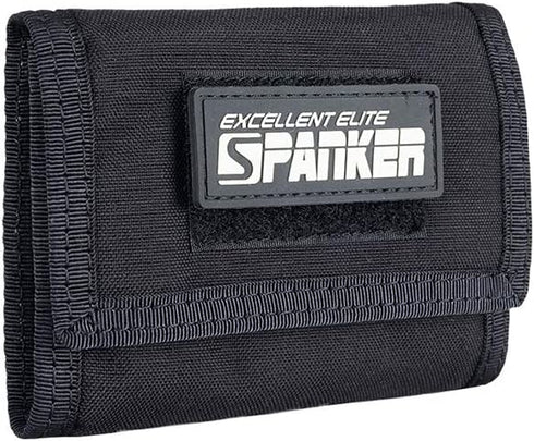 EXCELLENT ELITE SPANKER Nylon Trifold Wallet for Men ID Card Holder Tactical Military Wallet with Coin Pocket Outdoor Wallet(Black)