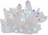 mookaitedecor Titanium Coated Natural Rock Crystal Cluster Geode Stone Specimen, Angel Aura Quartz, 0.22lb-0.44lb