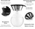 Bodum Pour Over Coffee Maker with Permanent Filter, 1 Liter, 34 Ounce, Black Band