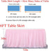 6ft Pink Tulle Table Skirt for Rectangle or Round Tables Tutu Table Skirt for Wedding Birthday Party Baby Shower Girl Gender Reveal Cake Dessert Table Decorations