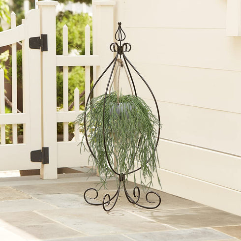 Artificial Hanging Plants Fake Greenery Succulent Potted Plant Ceramic Planter for Home Wall Indoor Outdoor Decor