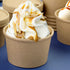 Giwrmu 8 oz Paper Soup Cups,Paper Food Containers with Lids, Kraft Ice Cream Container, To Go Soup Containers for Soups, Stews, Ice Creams, Sorbet and Salads (40 Pack)